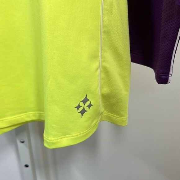 JOFIT Women's Mock Neck Golf/Athletic Top/Jacket Yellow/Purple Size Extra Large - Picture 5 of 9